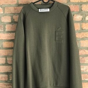 Etudes Olive embossed sweatshirt